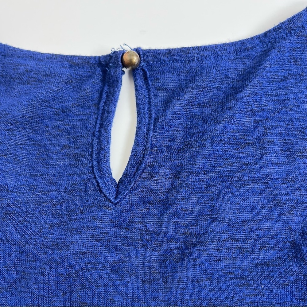 Twik Royal Blue Lace Sleeve Blouse - Picture 4 of 9